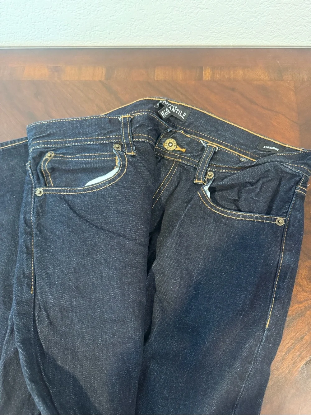 J. Crew Men's Straight Dark Indigo Jeans
